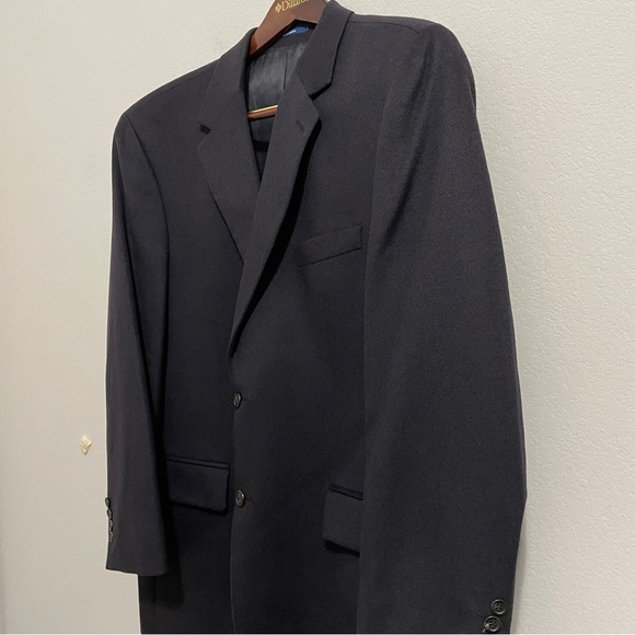 Ralph Lauren 100% Cashmere Jacket Blazer Coat Tux Navy Blue Men’s 44 L - Picture 2 of 12